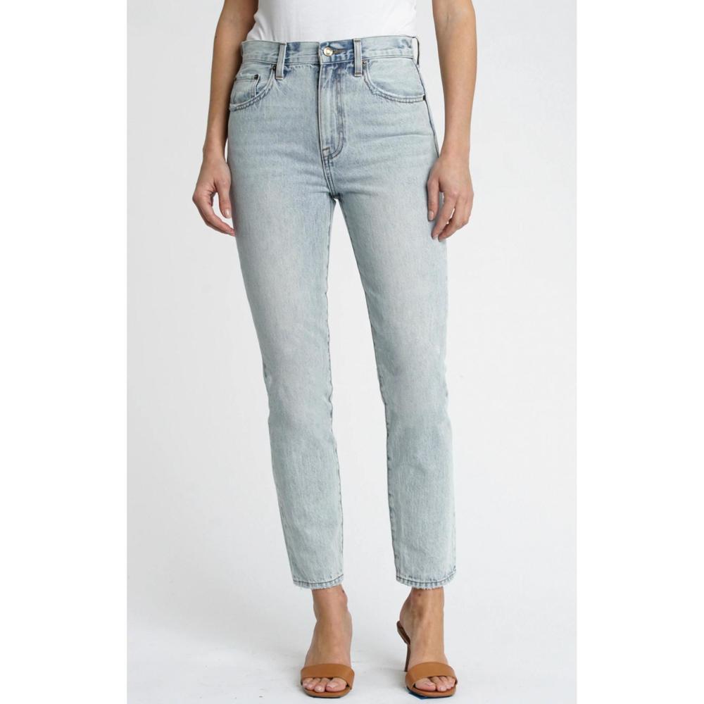 NEW PISTOLA keaton high rise slim straight jean in blue
